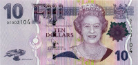 10 долларов 2011 года. Фиджи. р111b
