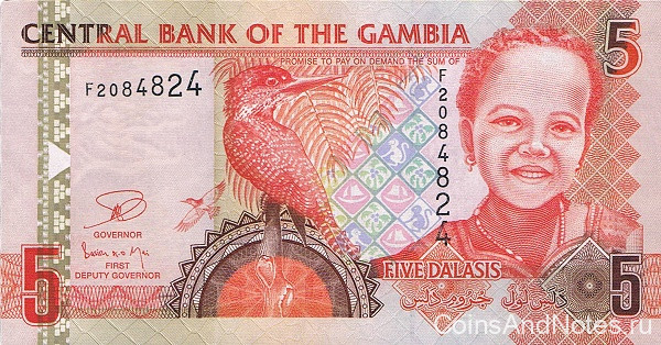 5 даласи 2006-14 годов. Гамбия. р25c