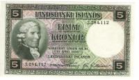 5 крон 15.04.1928 года. Исландия. р32а(4)