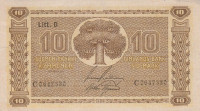 10 марок 1939 года. Финляндия. р70а(21)