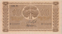 Банкнота 10 марок 1939 года. Финляндия. р70а(5)