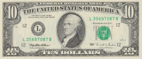 10 долларов 1995 года. США. р499(L)