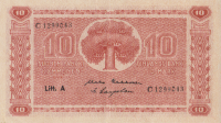 10 марок 1945 года. Финляндия. р77а(23)