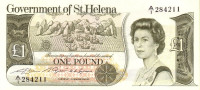 Банкнота 1 фунт 1981 года. Остров Святой Елены. р9