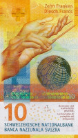 Банкнота 10 франков 2016 года. Швейцария. р new(2)