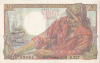20 франков 19.05.1949 года. Франция. р100с(49)
