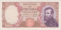 10000 лир 15.02.1973 года. Италия. р97f