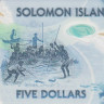 5 долларов 2019 года. Соломоновы острова. р new