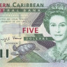5 долларов 2003 года. Карибские острова. р42м