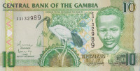 Банкнота 10 даласи 2006-2013 годов. Гамбия. р26b