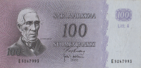 100 марок 1963 года. Финляндия. р106а(72)