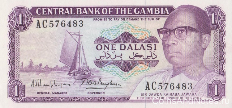 1 даласи 1972-1986 годов. Гамбия. р4g