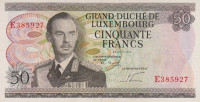 50 франков 1972 года. Люксембург. р55а