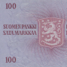 100 марок 1963 года. Финляндия. р106а(20)