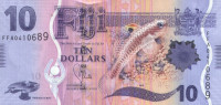 10 долларов 2012 года. Фиджи. р116