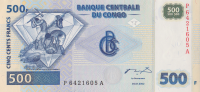 500 франков 2002 года. Конго. р96А