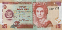 Банкнота 5 долларов 01.11.2011 года. Белиз. р67e