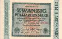 20 миллиардов марок 1923 года. Германия. p118a(1)