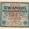 20 миллиардов марок 1923 года. Германия. p118a(1)