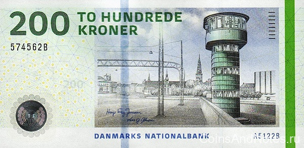 200 крон 2012 года. Дания. р67с