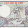 1000 франков 1980 года. Чад. р7