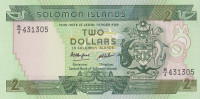 Банкнота 2 доллара 1986 года. Соломоновы острова. р13