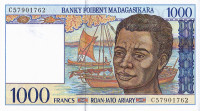 1000 франков 1994 года. Мадагаскар. р76b