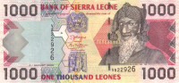 1000 леоне 04.08.2006 года. Сьерра-Леоне. р24c