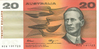 20 долларов 1974-1994 годов. Австралия. p46g