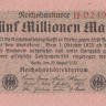 5000000 марок 1923 года. Германия. р105(1)