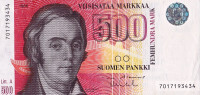 500 марок 1986 года. Финляндия. р120(8)