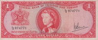 Банкнота 1 доллар 1964 года. Тринидад и Тобаго. р26с