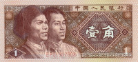 Банкнота 1 цзяо 1980 года. Китай. р881а