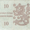 10 марок 1963 года. Финляндия. р104а(105)