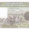 500 франков 1990 года. Того. р806TL