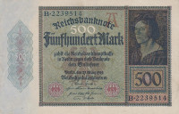 500 марок 27.03.1922 года. Германия. р73