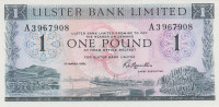 Банкнота 1 фунт 1976 года. Ирландия. р325b