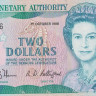 2 доллара 1988 года. Бермудские острова. р34а