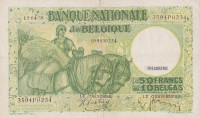 50 франков 13.04.1938 года. Бельгия. р106(2)