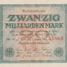 20 миллиардов марок 1923 года. Германия. р118а(5)