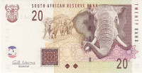 20 рандов 2009 года. ЮАР. р129b