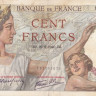 100 франков 22.02.1940 года. Франция. р94(40)