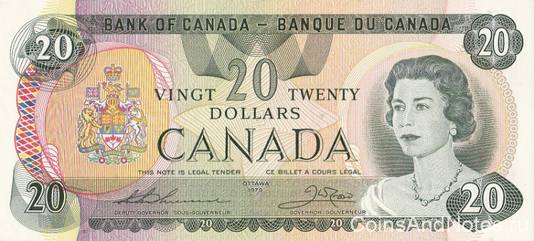 20 долларов 1979 года. Канада. р93с