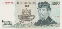 Банкнота 1000 песо 2008 года. Чили. р154g