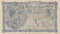1 франк 03.06.1922 года. Бельгия. р92