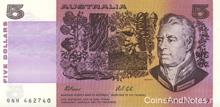 5 долларов 1991 года. Австралия. р44g