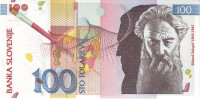 Банкнота 100 толаров 15.01.2003 года. Словения. р31