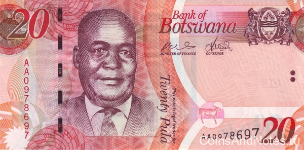 20 пула 2009 года. Ботсвана. р31а