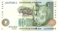 Банкнота 10 рандов 1993-1999 годов. ЮАР. р123а