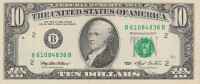 10 долларов 1993 года. США. р492(В)